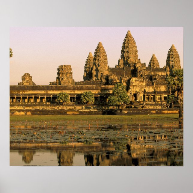 Asien, Kambodscha, Siem Reap. Angkor Wat. Poster (Vorne)