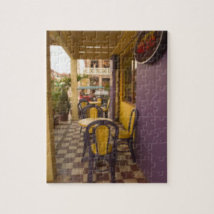 Asien, Kambodscha, Siem Reap, Kaffeestube. Puzzle