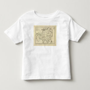Asien-Konturkarte Kleinkind T-shirt