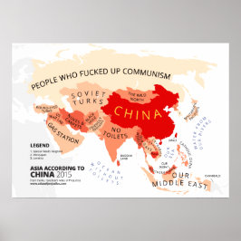 Asien laut China Poster