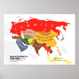 Asien laut USA Poster