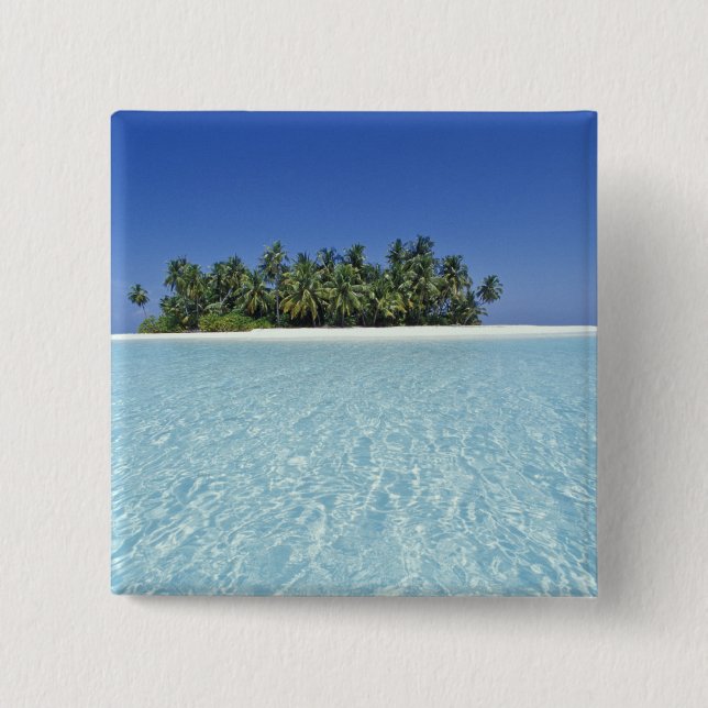ASIEN, Malediven, Ari-Atoll, unbewohnt Button (Vorderseite)