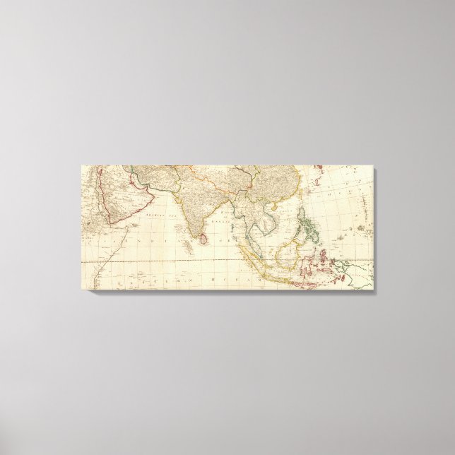 Asien-Mitte Leinwanddruck (Vorderseite)