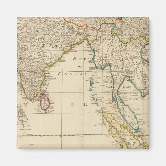 Asien-Mitte Magnet (Vorne)