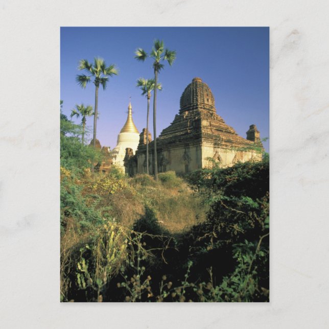 Asien, Myanmar, Bagan. Kubyauk-Gyi Tempel. Postkarte (Vorderseite)