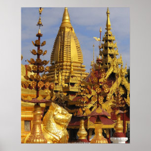 Asien, Myanmar (Birma), Bagan (Heide). Das Shwe 3 Poster