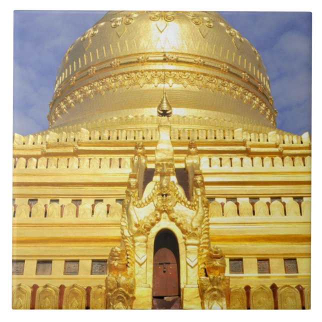 Asien, Myanmar (Birma), Bagan (Heide). Der Schlag Fliese (Vorderseite)