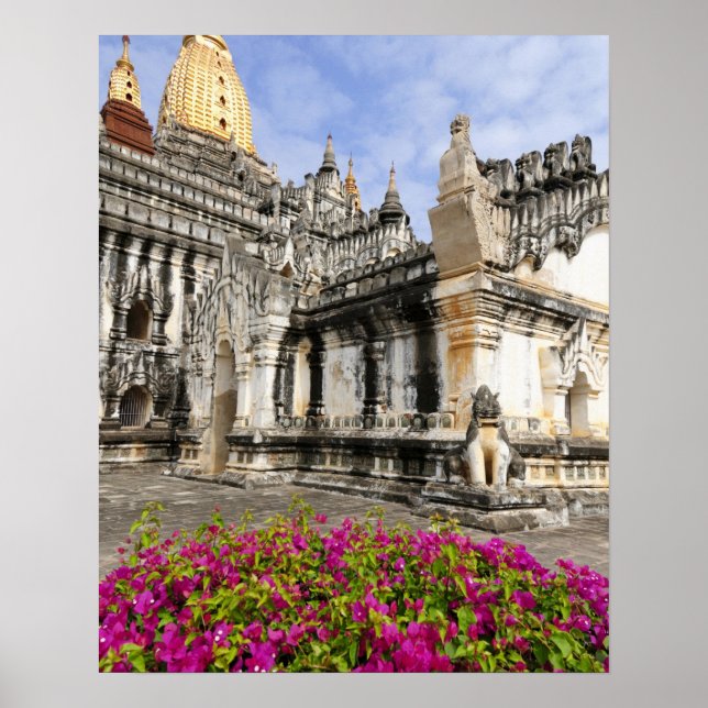 Asien, Myanmar (Birma), Bagan (Heide). Die Ananda Poster (Vorne)