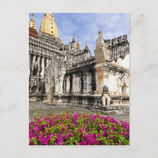 Asien, Myanmar (Birma), Bagan (Heide). Die Ananda Postkarte (Vorderseite)
