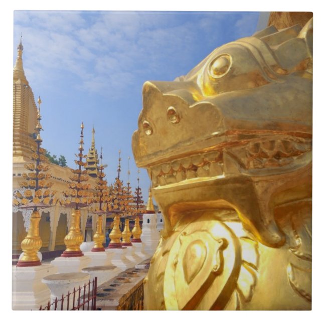 Asien, Myanmar (Birma), Bagan (Heide). Shwe 4 Fliese (Vorderseite)