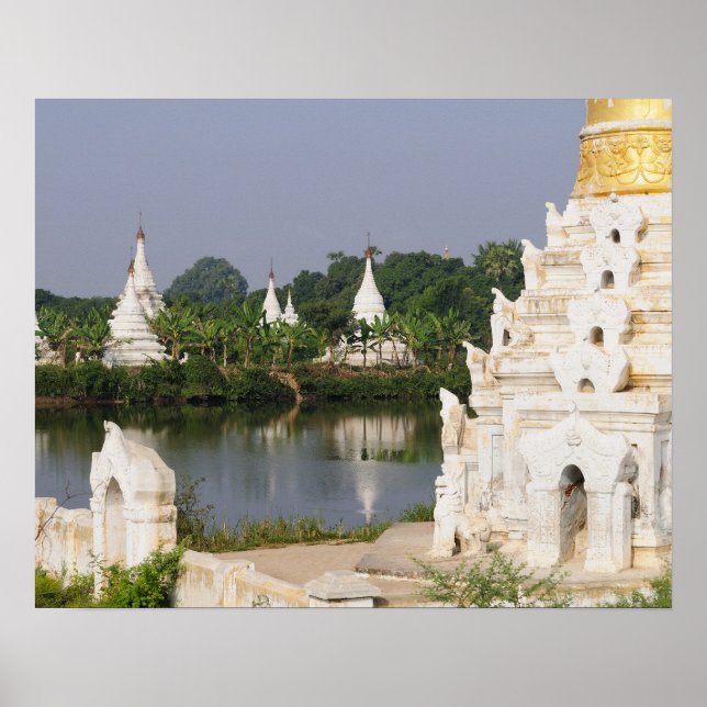 Asien, Myanmar (Birma), Mandalay. Ein Buddhist Poster (Vorne)