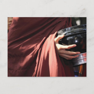 Asien, Myanmar (Birma), Mandalay. Novice Mönche Postkarte