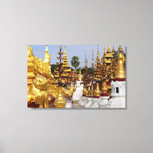 Asien, Myanmar (Burma), Bagan (Pagan). Die Shwe 5 Leinwanddruck