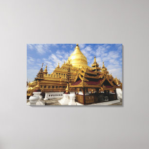 Asien, Myanmar (Burma), Bagan (Pagan). Die Shwe Leinwanddruck