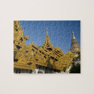Asien, Myanmar, Yangon. Goldene Stupa von Shwedago Puzzle