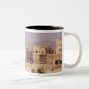 Asien, Naher Osten, Republik Jemen, Sanaa. Zweifarbige Tasse