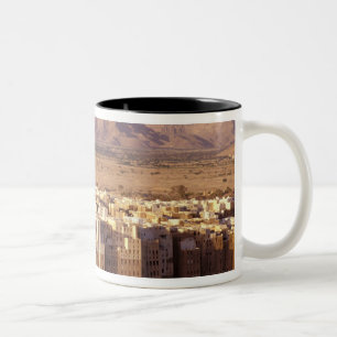 Asien, Naher Osten, Republik Jemen. Shibam Zweifarbige Tasse