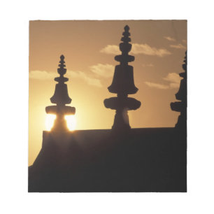 Asien, Nepal, Kathmandu. Bouddhanath Stupa. Notizblock