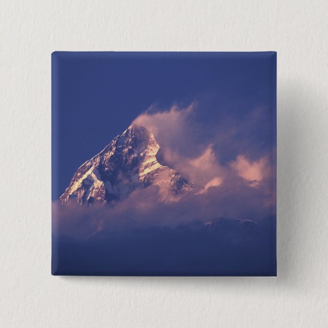Asien, Nepal. Machhapuchhare Button (Vorderseite)