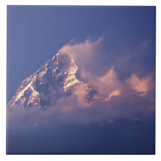 Asien, Nepal. Machhapuchhare Fliese (Vorderseite)