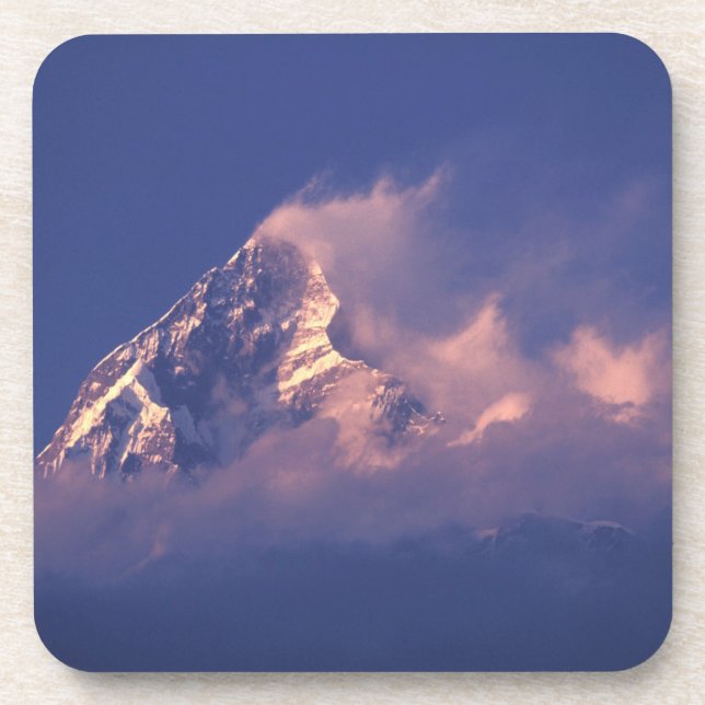 Asien, Nepal. Machhapuchhare Getränkeuntersetzer (Vorderseite)