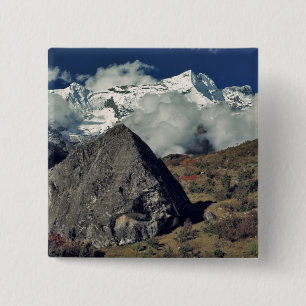 Asien, Nepal, Sagarmatha NP. Ein buddhistisches Ge Button
