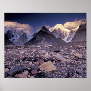 Asien, Pakistan, Karakoram-Gebirge, Broad und Poster