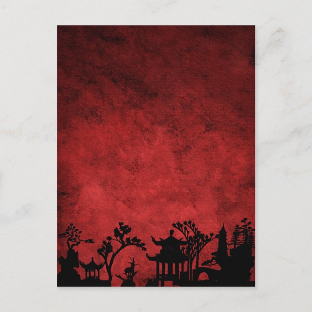 Asien Postkarte (Vorderseite)