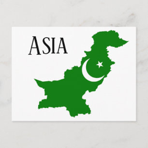Asien Postkarte