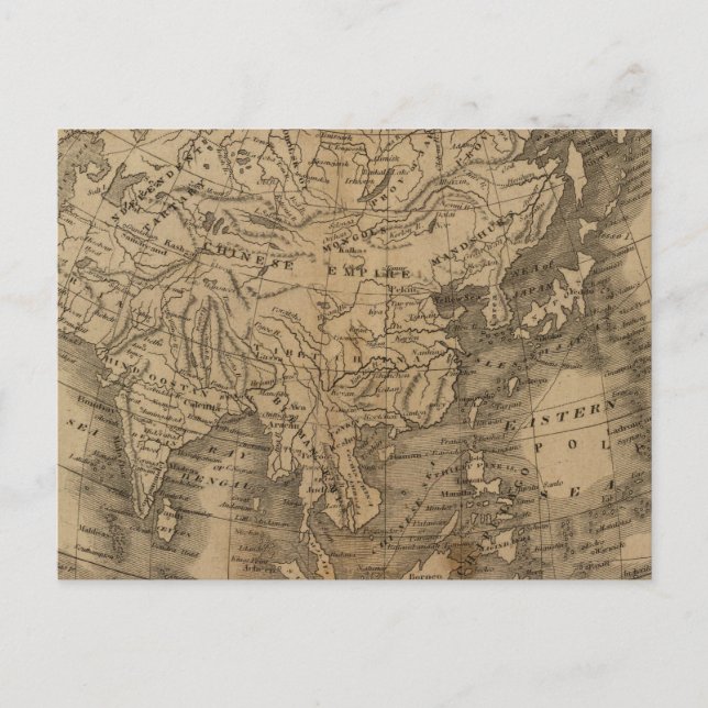 Asien Postkarte (Vorderseite)