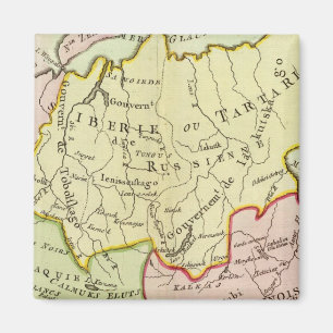 Asien, Russland, China Magnet