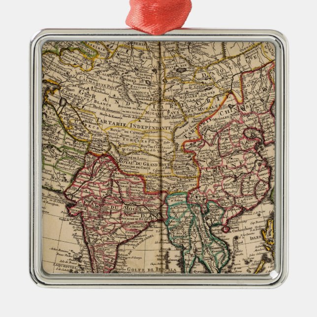 Asien Silbernes Ornament (Vorne)
