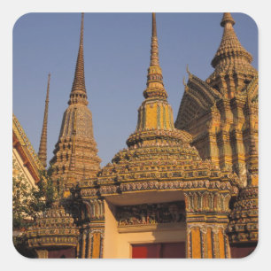 Asien, Thailand, Bangkok, Wat Po, ältestes Quadratischer Aufkleber