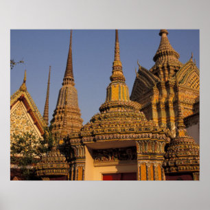 Asien, Thailand, Bangkok, Wat Po, die älteste Sta Poster