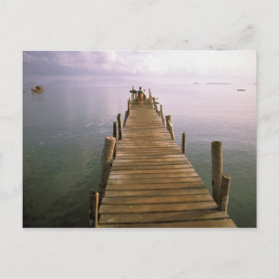 Asien, Thailand, Ko Samui Insel. Dock. Postkarte