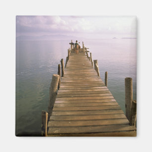 Asien, Thailand, Ko Samui Island. Dock. Magnet