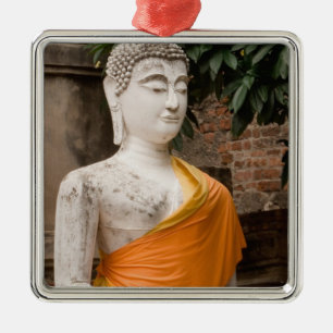 Asien, Thailand, Siam, Buddha in Ayutthaya Ornament Aus Metall
