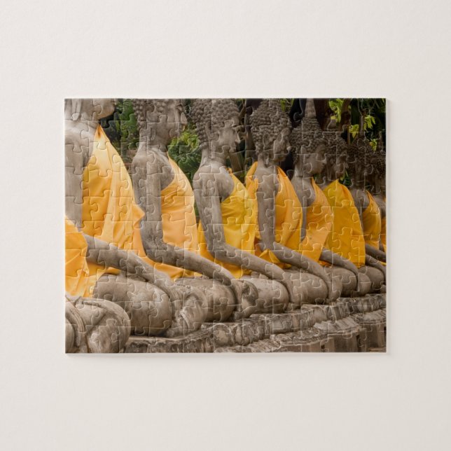 Asien, Thailand, Siam, Buddhas in Ayutthaya Puzzle (Horizontal)