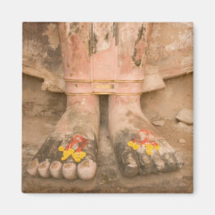 Asien Thailand, Sukhothai, Buddhas Füße und Magnet