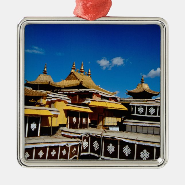 Asien, Tibet, Lhasa, Potala Palace alias Red Ornament Aus Metall (Vorne)