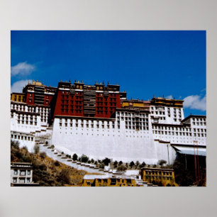 Asien, Tibet, Lhasa, Potala-Palast auch bekannt al Poster