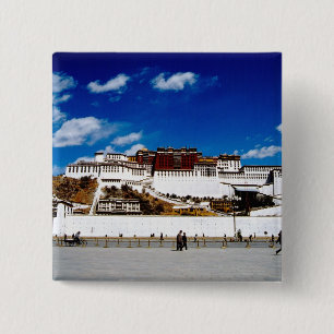 Asien, Tibet, Lhasa, Potala-Palast. UNECSO Button