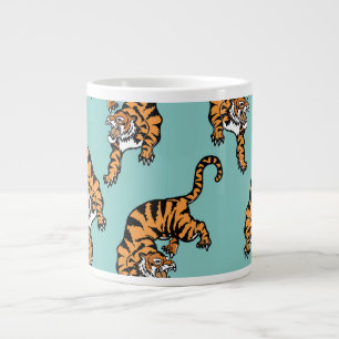 Asien-Tiger-Muster Jumbo-Tasse