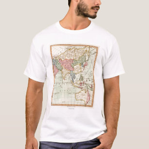 Asien und AustraliaPanoramic Karte T-Shirt