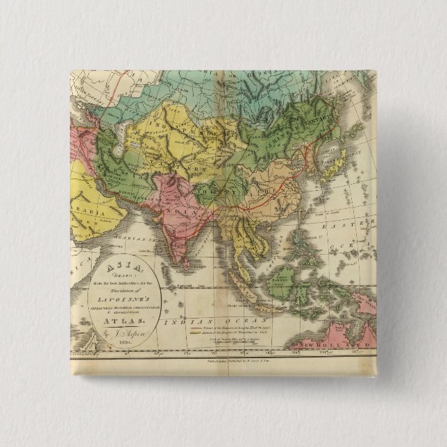 Asien und das Imperium von Genghis Kahn Button (Vorderseite)