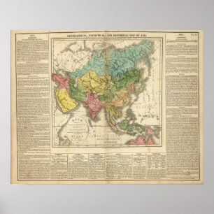 Asien und das Imperium von Genghis Kahn Poster