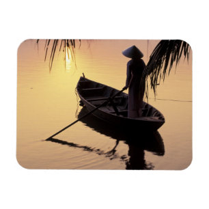 Asien, Vietnam, Mekong-Delta, Can Tho. Abend Magnet
