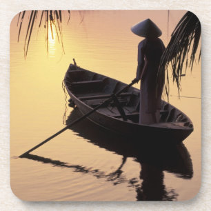 Asien, Vietnam, Mekong Delta, kann das. Abend Getränkeuntersetzer