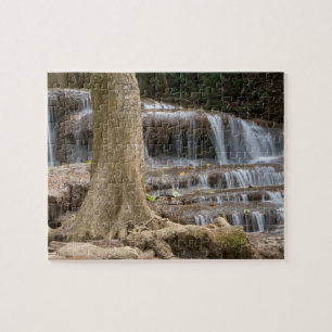 Asien, Wasserfall an der Grenze zwischen Thailand Puzzle