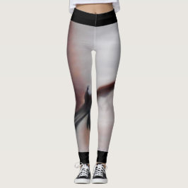 Asien wässert abstrakte Tanz-Leggings Browns Leggings